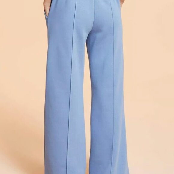 Blogilates Women's Travel Trouser High-Rise Wide Leg Sweatpants - Blue - Picture 2 of 3